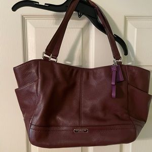 Coach Park leather Carrie Tote